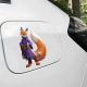 Anthro Fox Mage with Purple Car Sticker, the perfect finishing touch for your scrapbooking masterpiece. Vinyl car decals suitable for cars, motorcycles, laptops, computers, backpacks, water bottles, and more.