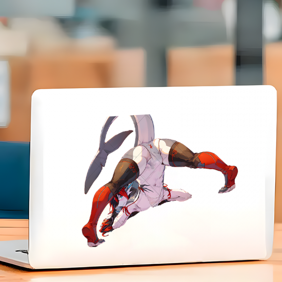 Shark Girl Bridge Pose Car Decal/Sticker, ideal for motivational boards, vision boards, and wall art. Vinyl car decals suitable for cars, motorcycles, laptops, computers, backpacks, water bottles, and more.