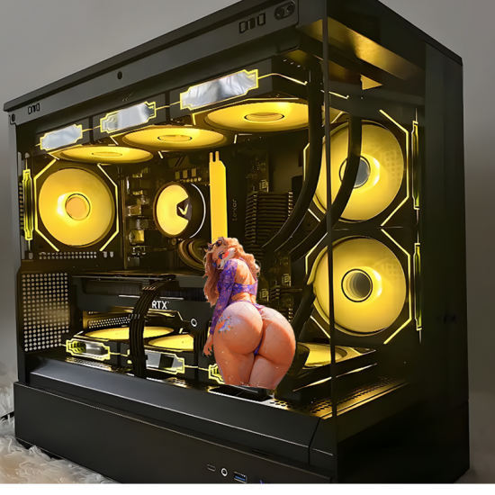 Furry Girl with Lamborghini Car Sticker, durable sticker for toolboxes, hard hats, and construction gear. Vinyl car decals suitable for cars, motorcycles, laptops, computers, backpacks, water bottles, and more.