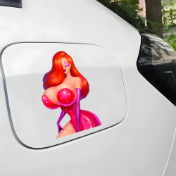 Jessica Rabbit Car Decal Sticker, strong adhesive suitable for travel suitcases and cargo boxes. Vinyl car decals suitable for cars, motorcycles, laptops, computers, backpacks, water bottles, and more.