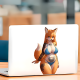 Tattooed Fox Girl Bikini Car Decal, perfect for teachers to use as rewards or classroom decorations. Vinyl car decals suitable for cars, motorcycles, laptops, computers, backpacks, water bottles, and more.