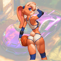 Lola Bunny Basketball Girl Sticker, stylish addition to your iPad, Kindle, e-reader, and tablet cases. Vinyl car decals suitable for cars, motorcycles, laptops, computers, backpacks, water bottles, and more.