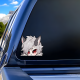 Anime Wolf Girl Peeking Car Decal Sticker, water-resistant sticker suitable for mugs, cups, and tumblers. Vinyl car decals suitable for cars, motorcycles, laptops, computers, backpacks, water bottles, and more.