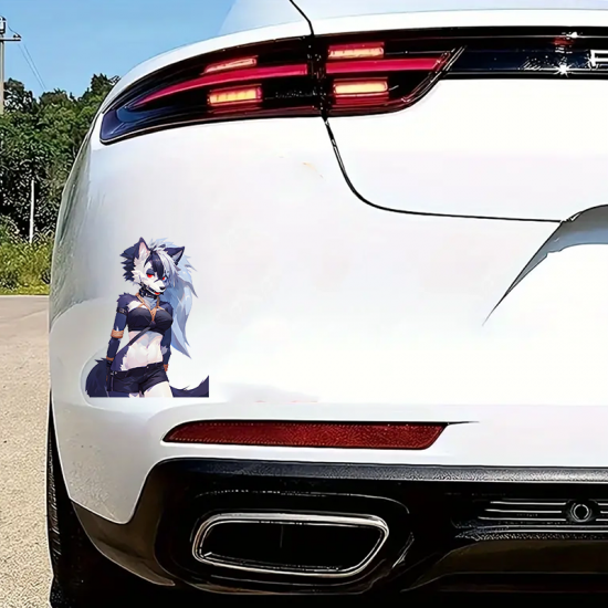 Loona Helluva Boss Car Decal, easy to apply on cars, trucks, vans, and recreational vehicles. Vinyl car decals suitable for cars, motorcycles, laptops, computers, backpacks, water bottles, and more.