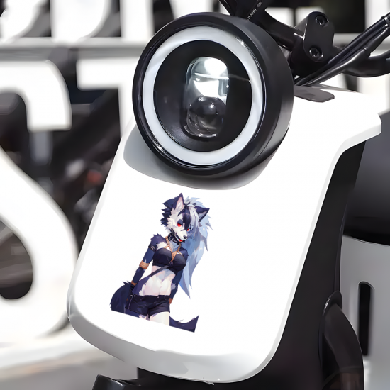 Loona Helluva Boss Car Decal, easy to apply on cars, trucks, vans, and recreational vehicles. Vinyl car decals suitable for cars, motorcycles, laptops, computers, backpacks, water bottles, and more.