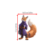 Anthro Fox in Robe Car Decal, excellent for decorating bedroom doors, lockers, and furniture. Vinyl car decals suitable for cars, motorcycles, laptops, computers, backpacks, water bottles, and more.