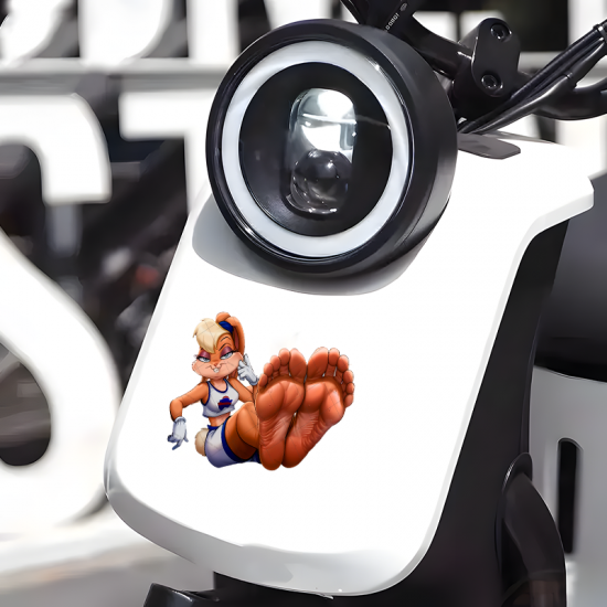 Lola Bunny Feet Car Decal Sticker, designed for MacBooks, iPhones, travel cases, guitars, and fridges. Vinyl car decals suitable for cars, motorcycles, laptops, computers, backpacks, water bottles, and more.