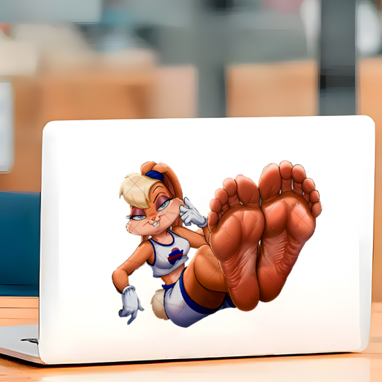 Lola Bunny Feet Car Decal Sticker, designed for MacBooks, iPhones, travel cases, guitars, and fridges. Vinyl car decals suitable for cars, motorcycles, laptops, computers, backpacks, water bottles, and more.