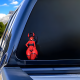 Red Devil Girl Car Decal Sticker, cool decal for skateboards, snowboards, surfboards, and longboards. Vinyl car decals suitable for cars, motorcycles, laptops, computers, backpacks, water bottles, and more.