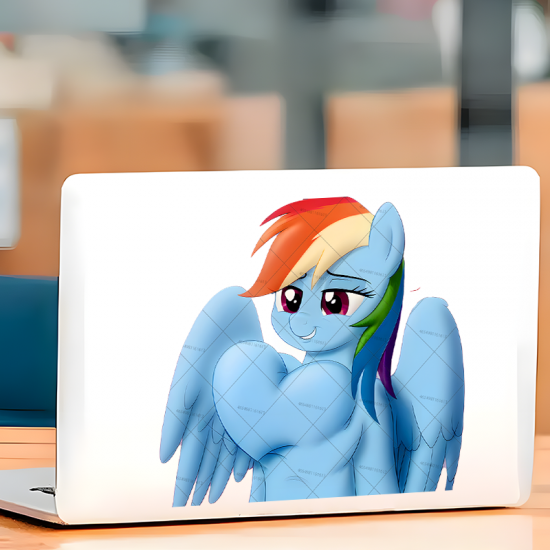 Rainbow Dash My Little Pony Sticker Decal, ideal for water bottles, hydro flasks, phones, tablets, and car bumpers. Vinyl car decals suitable for cars, motorcycles, laptops, computers, backpacks, water bottles, and more.