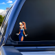 Lola Bunny Blue Dress Car Decal, strong adhesive suitable for travel suitcases and cargo boxes. Vinyl car decals suitable for cars, motorcycles, laptops, computers, backpacks, water bottles, and more.