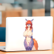 Anthro Fox Girl with Sports Car Decal, a fun way to personalize your lunch box, cooler, or thermos. Vinyl car decals suitable for cars, motorcycles, laptops, computers, backpacks, water bottles, and more.