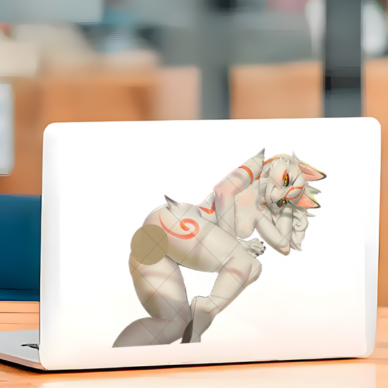 Anime Wolf Girl Car Decal Sticker, high-quality vinyl for personalized decoration of laptops and water bottles. Vinyl car decals suitable for cars, motorcycles, laptops, computers, backpacks, water bottles, and more.