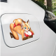 Bikini Fox Girl Car Decal Sticker, excellent for decorating bedroom doors, lockers, and furniture. Vinyl car decals suitable for cars, motorcycles, laptops, computers, backpacks, water bottles, and more.