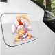 Sexy Furry Fox Girl on Car Sticker, perfect gift for kids and teens to decorate their school supplies. Vinyl car decals suitable for cars, motorcycles, laptops, computers, backpacks, water bottles, and more.