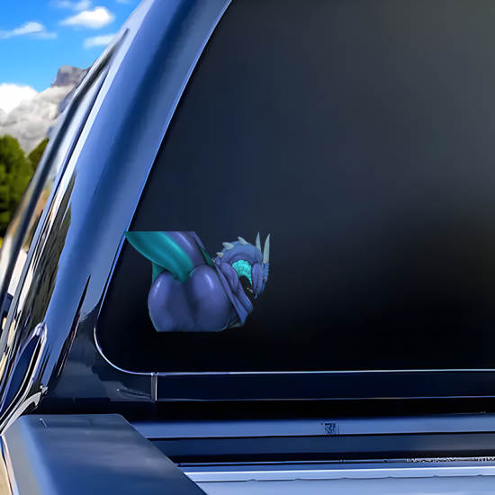 Blue Dragon Sticker / Decal, perfect gift for kids and teens to decorate their school supplies. Vinyl car decals suitable for cars, motorcycles, laptops, computers, backpacks, water bottles, and more.