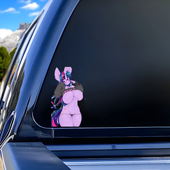 Twilight Sparkle Anthro Car Decal/Sticker, stylish addition to your iPad, Kindle, e-reader, and tablet cases. Vinyl car decals suitable for cars, motorcycles, laptops, computers, backpacks, water bottles, and more.