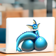 Vaporeon Pokemon Car Decal Sticker Anime Girl Booty, durable and weather-resistant, perfect for outdoor gear and vehicles. Vinyl car decals suitable for cars, motorcycles, laptops, computers, backpacks, water bottles, and more.