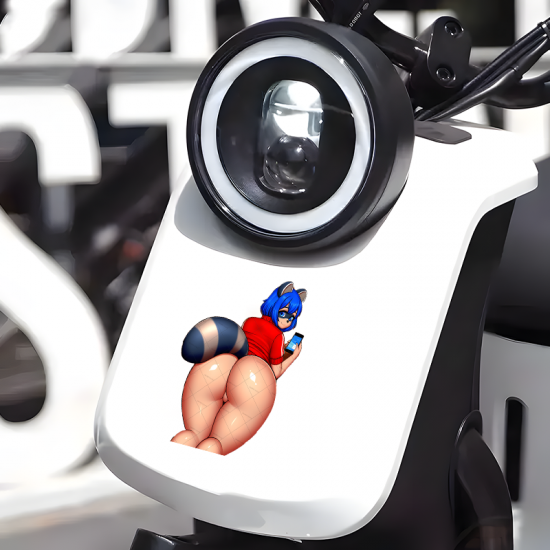 Michiru Kagemori Booty Sticker - BNA Anime Decal, waterproof vinyl decal for cars, motorcycles, bicycles, and helmets. Vinyl car decals suitable for cars, motorcycles, laptops, computers, backpacks, water bottles, and more.