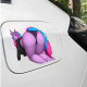 Lewd Unicorn Girl on Car Sticker Decal, ideal for bullet journaling, scrapbooking, and creative planning. Vinyl car decals suitable for cars, motorcycles, laptops, computers, backpacks, water bottles, and more.