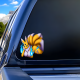 Anime Nine-Tailed Fox Girl Sticker, versatile decal for tablets, smartphones, and power banks. Vinyl car decals suitable for cars, motorcycles, laptops, computers, backpacks, water bottles, and more.