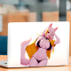 Anime Fox Girl Bikini Decal Sticker, ideal for water bottles, hydro flasks, phones, tablets, and car bumpers. Vinyl car decals suitable for cars, motorcycles, laptops, computers, backpacks, water bottles, and more.
