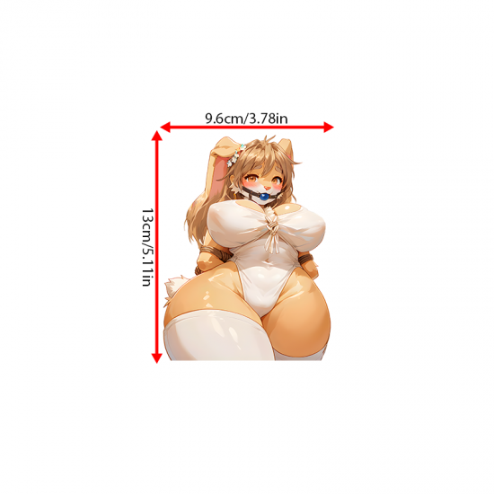 Bound Bunny Girl Car Decal/Sticker, great for DIY projects, greeting cards, and holiday decorations. Vinyl car decals suitable for cars, motorcycles, laptops, computers, backpacks, water bottles, and more.