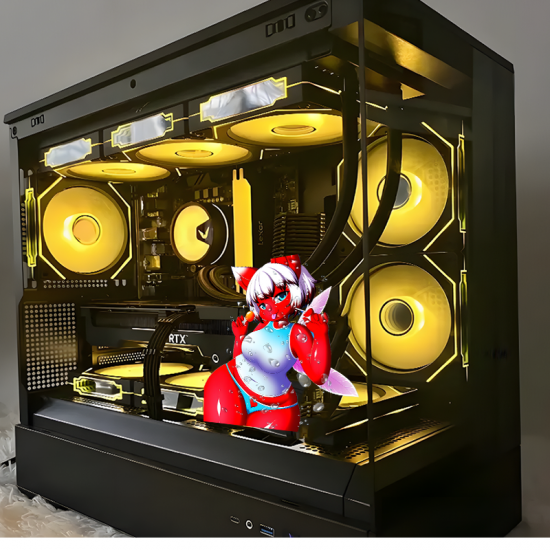 Red Furry Girl with Lollipops and Car Sticker, excellent for decorating bedroom doors, lockers, and furniture. Vinyl car decals suitable for cars, motorcycles, laptops, computers, backpacks, water bottles, and more.