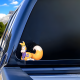 Anime Fox Girl Car Decal - VIP-286, adheres well to plastic, metal, wood, glass, and ceramic surfaces. Vinyl car decals suitable for cars, motorcycles, laptops, computers, backpacks, water bottles, and more.