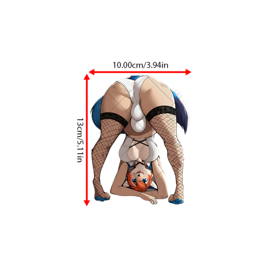 Wet Furry Pinup Car Decal, great for decorating notebooks, journals, scrapbooks, and gift packages. Vinyl car decals suitable for cars, motorcycles, laptops, computers, backpacks, water bottles, and more.