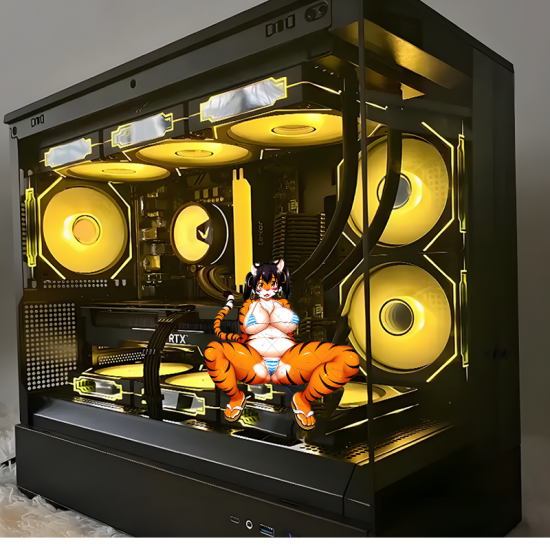 Anime Tiger Girl Bikini Sticker Decal, high definition print suitable for collectors and fans. Vinyl car decals suitable for cars, motorcycles, laptops, computers, backpacks, water bottles, and more.