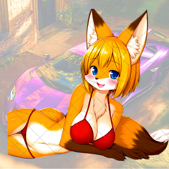 Anime Fox Girl Bikini Car Decal Sticker, suitable for computers,laptops, water bottles,suitcases,cars, and other surfaces. Vinyl car decals suitable for cars,motorcycles,laptops, computers, backpacks, water bottles, and more.