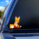 Anime Fox Girl Bikini Car Decal Sticker, suitable for computers,laptops, water bottles,suitcases,cars, and other surfaces. Vinyl car decals suitable for cars,motorcycles,laptops, computers, backpacks, water bottles, and more.