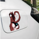 Furry Feline Booty Lace Panties Car Decal Sticker, excellent for decorating bedroom doors, lockers, and furniture. Vinyl car decals suitable for cars, motorcycles, laptops, computers, backpacks, water bottles, and more.