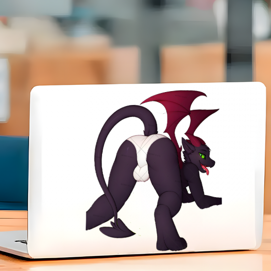 Dragon Thong Car Sticker, vibrant colors perfect for art projects, collages, and crafts. Vinyl car decals suitable for cars, motorcycles, laptops, computers, backpacks, water bottles, and more.