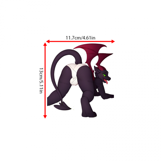 Dragon Thong Car Sticker, vibrant colors perfect for art projects, collages, and crafts. Vinyl car decals suitable for cars, motorcycles, laptops, computers, backpacks, water bottles, and more.