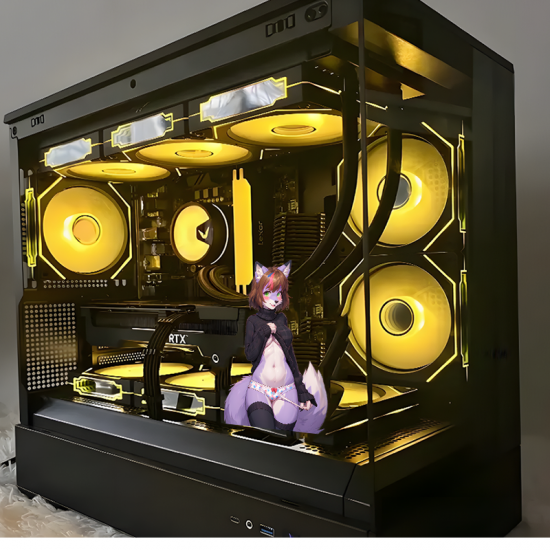 Sexy Furry Girl with Lamborghini Vinyl Decal, great for decorating notebooks, journals, scrapbooks, and gift packages. Vinyl car decals suitable for cars, motorcycles, laptops, computers, backpacks, water bottles, and more.