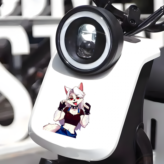 Loona Helluva Boss Car Sticker - VIP-300, suitable for skateboard decks, rollerblades, and scooters. Vinyl car decals suitable for cars, motorcycles, laptops, computers, backpacks, water bottles, and more.