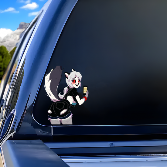 Loona Helluva Boss Car Decal Sticker, suitable for fixing up old furniture or adding flair to new items. Vinyl car decals suitable for cars, motorcycles, laptops, computers, backpacks, water bottles, and more.