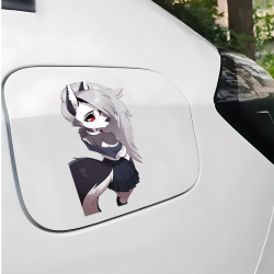 Loona Helluva Boss Anime Style Sticker Decal, residue-free removal, perfect for rented spaces and laptops. Vinyl car decals suitable for cars, motorcycles, laptops, computers, backpacks, water bottles, and more.