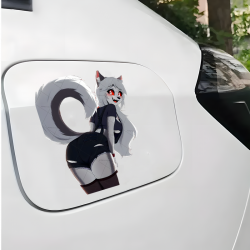 Loona Helluva Boss Car Sticker Decal, high definition print suitable for collectors and fans. Vinyl car decals suitable for cars, motorcycles, laptops, computers, backpacks, water bottles, and more.