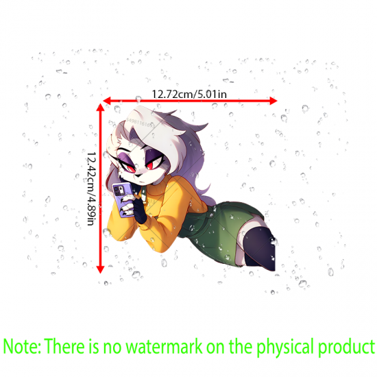 Loona Helluva Boss Car Background Sticker, perfect for gaming setups, PC towers, and console skins. Vinyl car decals suitable for cars, motorcycles, laptops, computers, backpacks, water bottles, and more.