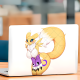 Renamon Inspired Anime Girl Car Decal Sticker, adds style to your daily planner, notebook, and office supplies. Vinyl car decals suitable for cars, motorcycles, laptops, computers, backpacks, water bottles, and more.