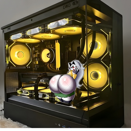 Loona Helluva Boss Fanart Sticker Decal, high-quality vinyl for personalized decoration of laptops and water bottles. Vinyl car decals suitable for cars, motorcycles, laptops, computers, backpacks, water bottles, and more.