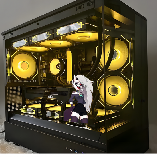 Loona Helluva Boss Cartoon Sticker, great for musical instruments like guitar cases, drums, and pianos. Vinyl car decals suitable for cars, motorcycles, laptops, computers, backpacks, water bottles, and more.