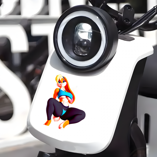 Lola Bunny Sexy Car Sticker Decal, aesthetic stickers for planners, diaries, calendars, and stationery. Vinyl car decals suitable for cars, motorcycles, laptops, computers, backpacks, water bottles, and more.