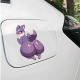 Wet Purple Furry Booty Car Decal, the perfect finishing touch for your scrapbooking masterpiece. Vinyl car decals suitable for cars, motorcycles, laptops, computers, backpacks, water bottles, and more.