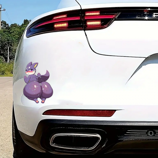 Wet Purple Furry Booty Car Decal, the perfect finishing touch for your scrapbooking masterpiece. Vinyl car decals suitable for cars, motorcycles, laptops, computers, backpacks, water bottles, and more.