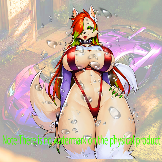 Sexy Furry Fox Car Sticker Decal - VIP-318, a fun way to personalize your lunch box, cooler, or thermos. Vinyl car decals suitable for cars, motorcycles, laptops, computers, backpacks, water bottles, and more.