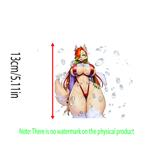 Sexy Furry Fox Car Sticker Decal - VIP-318, a fun way to personalize your lunch box, cooler, or thermos. Vinyl car decals suitable for cars, motorcycles, laptops, computers, backpacks, water bottles, and more.